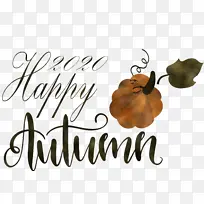 快乐秋天 标志 剪影-空若网 快乐秋天 标志 剪影-空若网