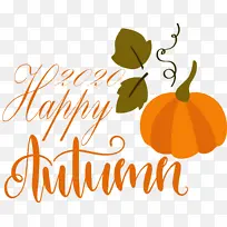 秋天快乐 标志 海报-空若网 秋天快乐 标志 海报-空若网