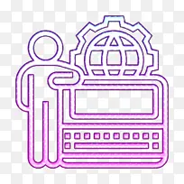 电脑技术图标 笔记本电脑图标 线条艺术-空若网 电脑技术图标 笔记本电脑图标 线条艺术-空若网