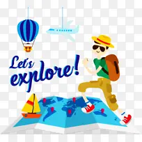 旅游 卡通 旅游摄影-空若网 旅游 卡通 旅游摄影-空若网