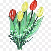 切花设计郁金香花漆-空若网 切花设计郁金香花漆-空若网