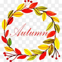 欢迎秋天 线条艺术 水彩画-空若网 欢迎秋天 线条艺术 水彩画-空若网