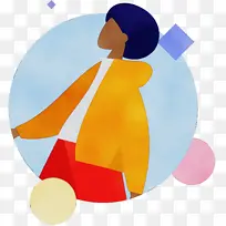 时尚女士 时尚女孩 水彩画-空若网 时尚女士 时尚女孩 水彩画-空若网