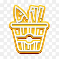 炸鱼薯条图标快餐图标黄色线条米数学几何-空若网 炸鱼薯条图标快餐图标黄色线条米数学几何-空若网