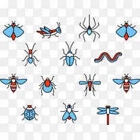 昆虫 贴纸 墙壁贴纸-空若网 昆虫 贴纸 墙壁贴纸-空若网