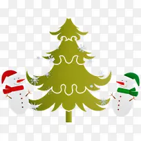 圣诞树 雪人 圣诞节-空若网 圣诞树 雪人 圣诞节-空若网
