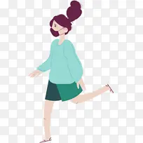 卡通女孩 卡通女人 鞋子-空若网 卡通女孩 卡通女人 鞋子-空若网