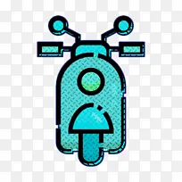 滑板车图标 车辆交通图标 线条-空若网 滑板车图标 车辆交通图标 线条-空若网