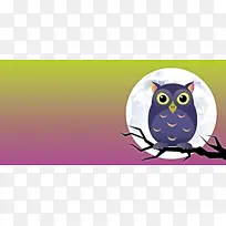 万圣节快乐 卡通 猫头鹰-空若网 万圣节快乐 卡通 猫头鹰-空若网