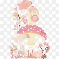 蘑菇 水彩 油漆-空若网 蘑菇 水彩 油漆-空若网