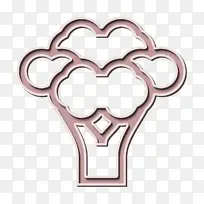 水果和蔬菜图标 西兰花图标 心脏-空若网 水果和蔬菜图标 西兰花图标 心脏-空若网