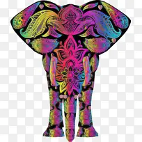 水彩画 大象 绘画-空若网 水彩画 大象 绘画-空若网