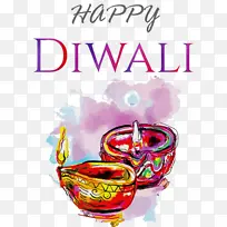 快乐排灯节 水彩画 绘画-空若网 快乐排灯节 水彩画 绘画-空若网