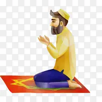 斋月 水彩画 油漆-空若网 斋月 水彩画 油漆-空若网