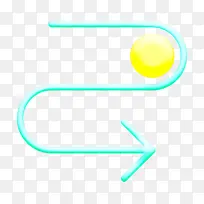 曲线箭头图标 箭头图标 标牌-空若网 曲线箭头图标 箭头图标 标牌-空若网