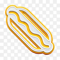 食物图标 热狗图标 黄色-空若网 食物图标 热狗图标 黄色-空若网