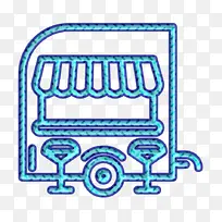 食品卡车图标 街头食品图标 线-空若网 食品卡车图标 街头食品图标 线-空若网