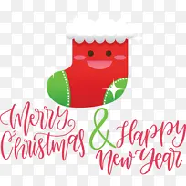 圣诞快乐 新年快乐 标志-空若网 圣诞快乐 新年快乐 标志-空若网