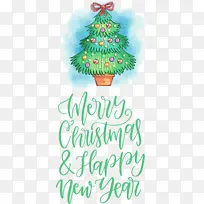圣诞快乐 新年快乐 水彩-空若网 圣诞快乐 新年快乐 水彩-空若网