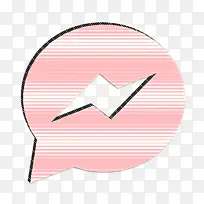 社交媒体图标 直线 三角形-空若网 社交媒体图标 直线 三角形-空若网