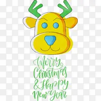 圣诞快乐 新年快乐 水彩-空若网 圣诞快乐 新年快乐 水彩-空若网