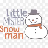 小雪人先生 雪人 线-空若网 小雪人先生 雪人 线-空若网