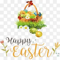 复活节快乐 复活节篮子 相框-空若网 复活节快乐 复活节篮子 相框-空若网