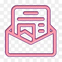 时事通讯图标 数字营销图标 线-空若网 时事通讯图标 数字营销图标 线-空若网