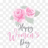 妇女节快乐 妇女节 水彩画-空若网 妇女节快乐 妇女节 水彩画-空若网