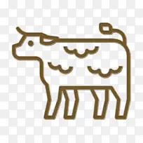 奶牛图标 餐厅图标 标志-空若网 奶牛图标 餐厅图标 标志-空若网