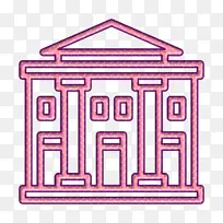 法律和正义图标 法庭图标 线条-空若网 法律和正义图标 法庭图标 线条-空若网