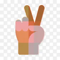 手势图标 双图标 安全手套-空若网 手势图标 双图标 安全手套-空若网