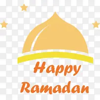 斋月 标志 黄色-空若网 斋月 标志 黄色-空若网