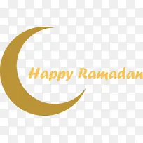 斋月 标志 黄色-空若网 斋月 标志 黄色-空若网