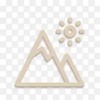 暑假图标 山脉图标 米-空若网 暑假图标 山脉图标 米-空若网