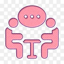 讨论图标 卡通 线条-空若网 讨论图标 卡通 线条-空若网