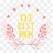 母亲节 母亲节快乐 徽标-空若网 母亲节 母亲节快乐 徽标-空若网