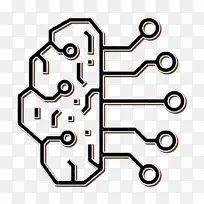 人工智能图标 大脑概念图标 符号-空若网 人工智能图标 大脑概念图标 符号-空若网