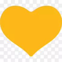 心脏橙色剪贴画-黄色-空若网 心脏橙色剪贴画-黄色-空若网