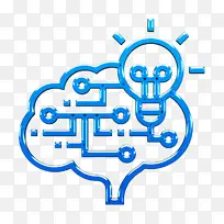 人工智能图标 大脑图标 标志-空若网 人工智能图标 大脑图标 标志-空若网