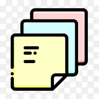 张贴图标 堆叠图标 黄色-空若网 张贴图标 堆叠图标 黄色-空若网