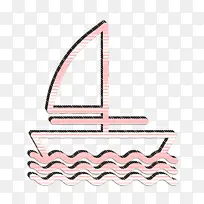 船形图标 户外图标 线条-空若网 船形图标 户外图标 线条-空若网