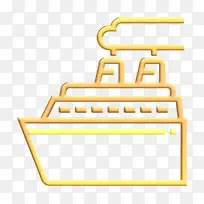 旅游和旅游图标 黄色 线条-空若网 旅游和旅游图标 黄色 线条-空若网