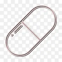 药丸图标 线 几何-空若网 药丸图标 线 几何-空若网