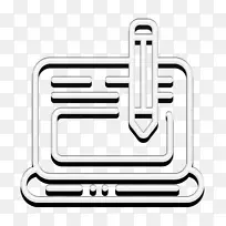 搜索引擎优化和在线营销图标 博客图标 线条艺术-空若网 搜索引擎优化和在线营销图标 博客图标 线条艺术-空若网