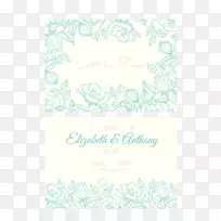 婚礼图标-优雅的手绘图案婚礼卡-空若网 婚礼图标-优雅的手绘图案婚礼卡-空若网