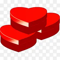 红色 线条 心形-空若网 红色 线条 心形-空若网