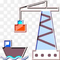 港口图标 物流图标 线-空若网 港口图标 物流图标 线-空若网