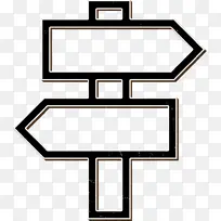 路标图标 符号 线-空若网 路标图标 符号 线-空若网