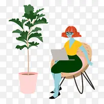 独处时间 女士 电脑-空若网 独处时间 女士 电脑-空若网